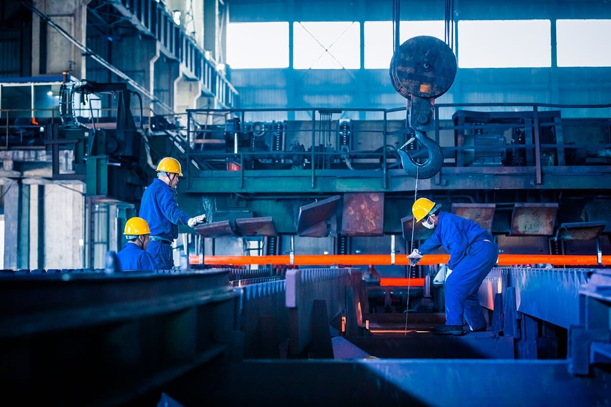interior view steel factory 1