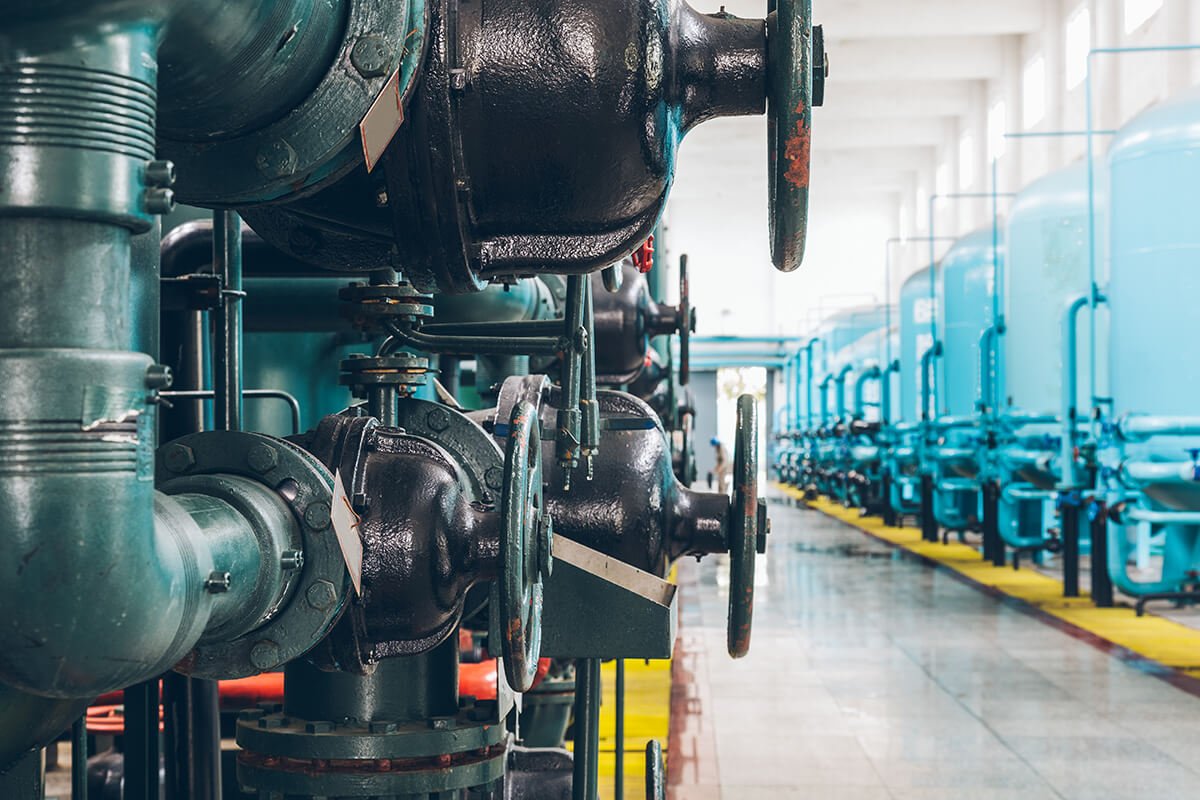 steel pipelines cables plant 1